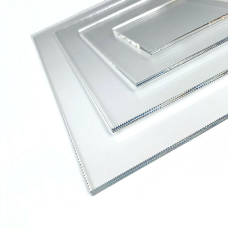 50 Pcs feuilles d'acrylique transparent, disque acrylique rond de