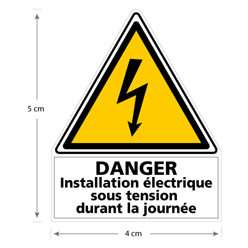 ETIQUETTE SECTIONNEMENT GENERAL INSTALLATION PHOTOVOLTAIQUE (C1227