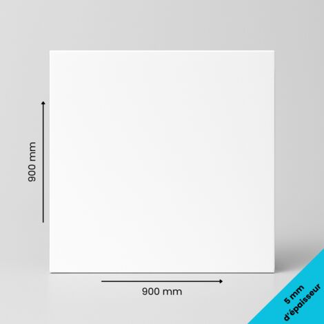 Signaletique.Biz France – Plaque PVC expansé 900 x 900 mm – Épaisseur 5 mm – Structure microcellulaire pour isolation légère – Résiste à l’humidité