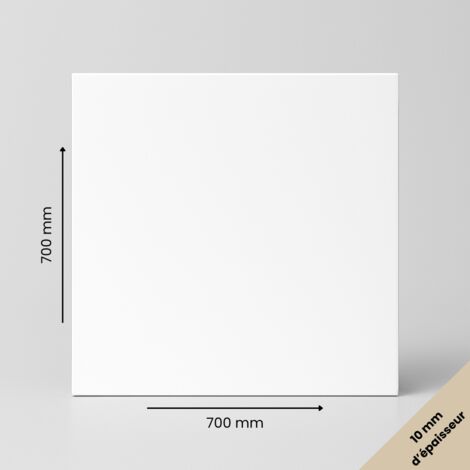 Signaletique.Biz France – Plaque PVC expansé 700 x 700 mm – Épaisseur 10 mm – Résistante à l’humidité – Pour agencement intérieur et isolation légère