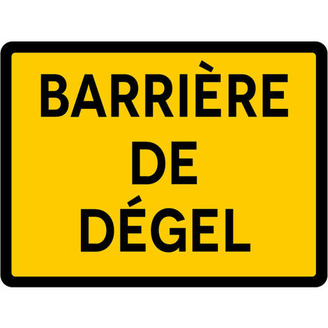 Signalisation de Travaux Temporaires Panneaux de Travaux Temporaires. Danger Chantier Temporaire - Barrière de dégel - Panneau classique