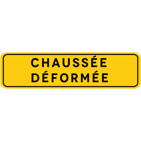Signalisation de Travaux Temporaires Panneaux de Travaux  Temporaires. Danger Chantier Temporaire - Chaussée déformée - Panneau rétroréfléchissant
