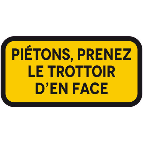 Signaletique.Biz France – Panneau de signalisation temporaire rétroréfléchissant – 5 mm d'épaisseur – Résistant aux intempéries – Installation facile sur chantier