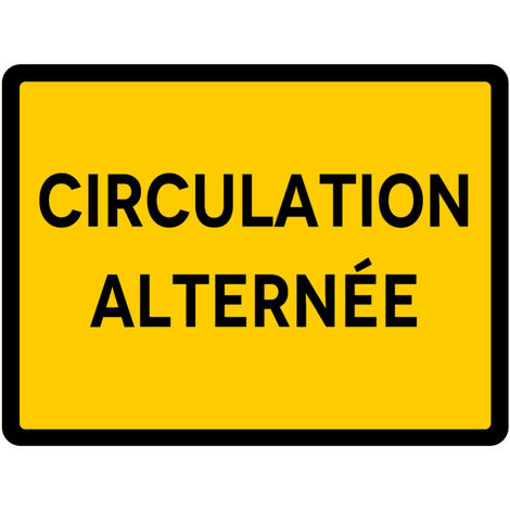 Signalisation de Travaux Temporaires Panneaux de Travaux Temporaires. Danger Chantier Temporaire - Circulation alternée - Panneau classique