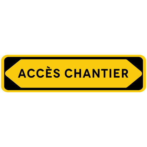 Signalisation de Travaux Temporaires Panneaux de Travaux Temporaires. Danger Chantier Temporaire - Accès chantier - Panneau classique