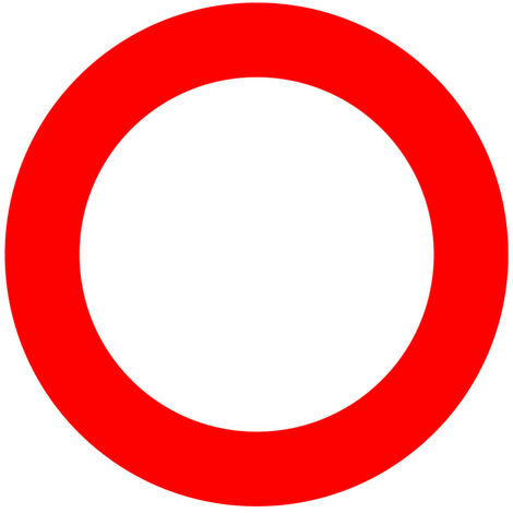 Panneaux de signalisation routière provisoires Panneaux de signalisation pas chers en Comacel - Circulation interdite - Panneau rétroréfléchissant
