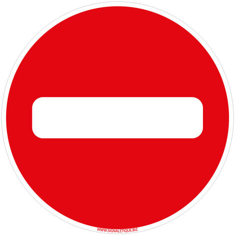 Panneaux de signalisation routière provisoires Panneaux de signalisation pas chers en Comacel - Sens interdit - Panneau classique