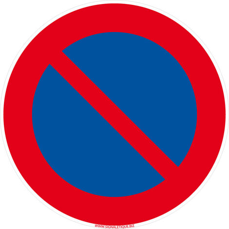 Panneaux de signalisation routière provisoires Panneaux de signalisation pas chers en Comacel - Interdit de stationner - Panneau classique