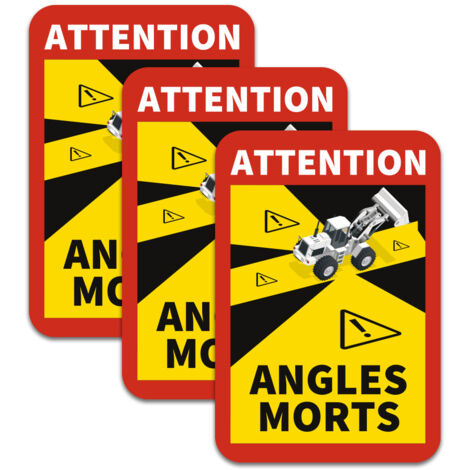Magnétiques Attention Angles Morts, plaque magnétique angles morts poids lourds, lot de magnétique angles morts autobus. Angles Morts Pelle Mécanique .  - Angles Morts Pelle Mécanique