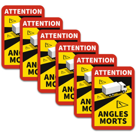 Magnétiques Attention Angles Morts, plaque magnétique angles morts poids lourds, lot de magnétique angles morts autobus. Angles Morts Poids Lourds .  - Angles Morts Poids Lourds