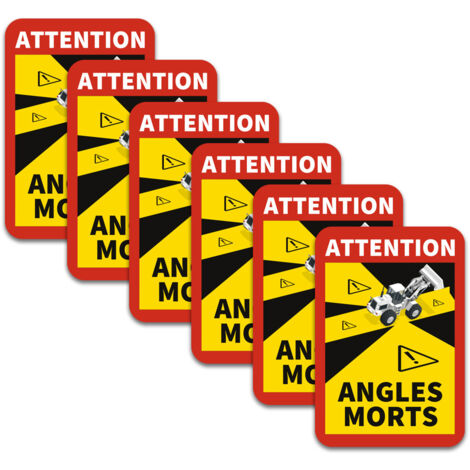 Magnétiques Attention Angles Morts, plaque magnétique angles morts poids lourds, lot de magnétique angles morts autobus. Angles Morts Pelle Mécanique . - Angles Morts Pelle Mécanique