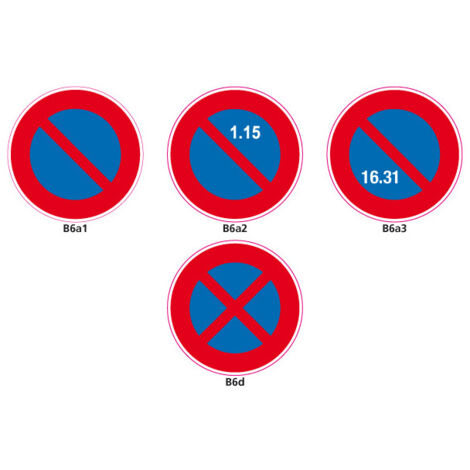 PANNEAUX ROUTIER - SIGNAUX DE STATIONNEMENT - TYPE B (B6a1) - B6D - Diamètre 450 mm