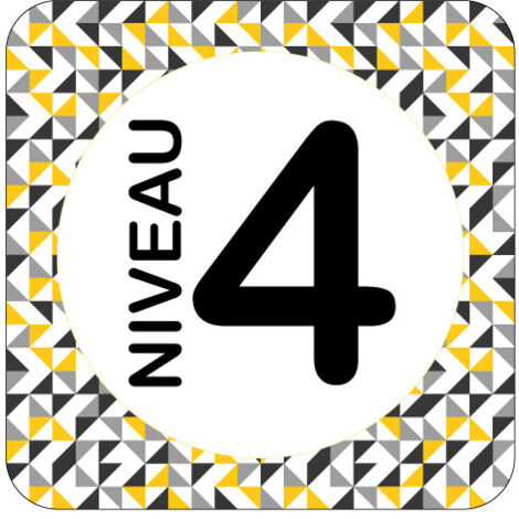 PLAQUE DE PORTE DESIGN SPHERE NIVEAU 4 .- Cube - (1/5)