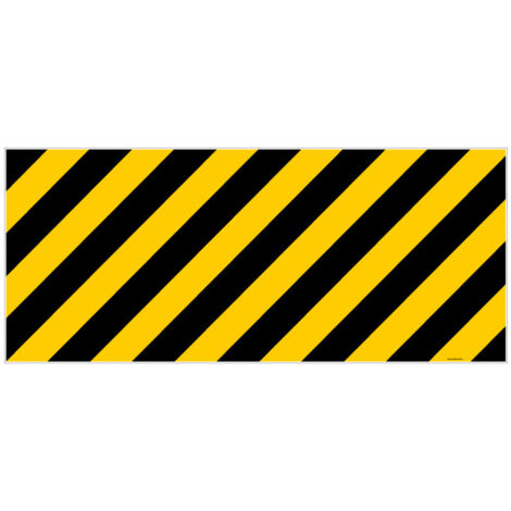 ADHESIF SPECIAL SOL BANDES JAUNES ET NOIRES (G1242)