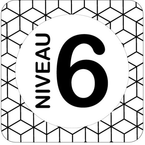 PLAQUE DE PORTE DESIGN SPHERE NIVEAU 6 .- Cube - (1/5)