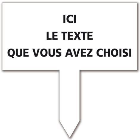 PLAQUE CONCESSION CIMETIÈRE (F0440). Plastique PVC 1,5 mm . - Plastique PVC 1,5 mm