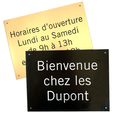 PLAQUE GRAVÉE PERSONNALISABLE (GRAV1000).- Rouge -