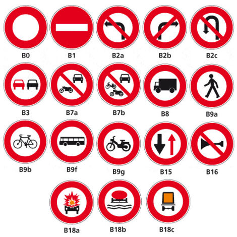 PANNEAUX ROUTIER - SIGNAUX D'INTERSECTION - TYPE B (B0galva) - B16 - Diamètre 650 mm