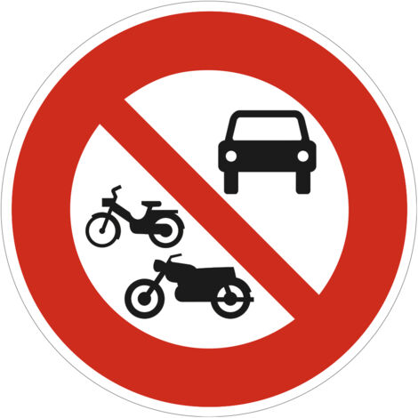 Panneau Accès Interdit à Tous Véhicules à Moteur B7b – 450 mm – Signalisation Ronde Sécurité Routière – Modèle Bretagne – Aluminium Rétro-réfléchissant NF (1/3)