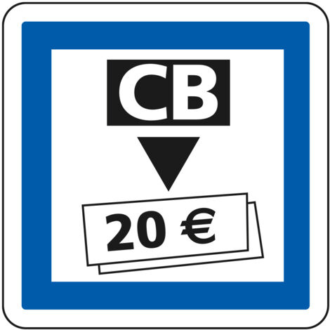 Panneau Indication CE25 – Distributeurs de billets de banque – Gamme ECOLIGN – Classe 1 – 350 mm (1/5)
