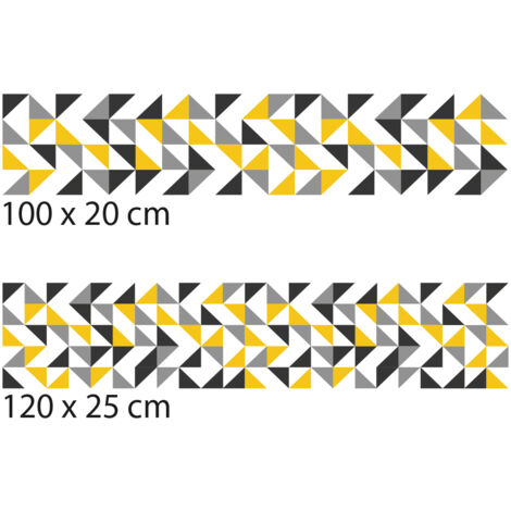 Crédence cuisine adhésive autocollante ORIGAMI - 100 x 20 cm (1/4)