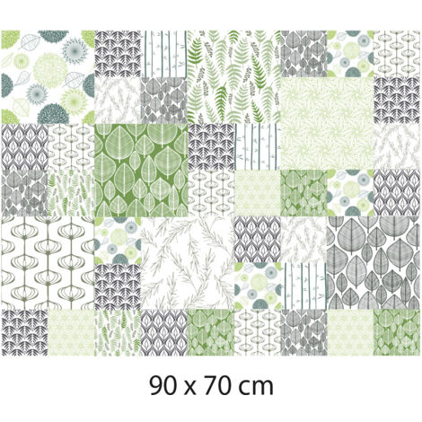 Crédence cuisine adhésive autocollante NATURE GREEN - 90 x 70 cm – Idéal fond de hotte (1/3)