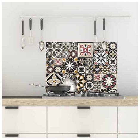 Crédence cuisine adhésive autocollante BROWNSHADE - 90 x 70 cm – Idéal fond de hotte (1/3)