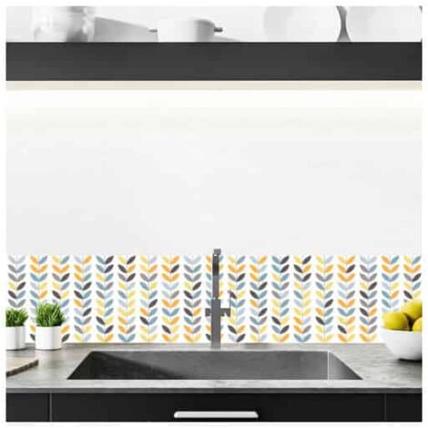 Crédence cuisine adhésive autocollante SCANDINAVE - 100 x 20 cm (1/4)