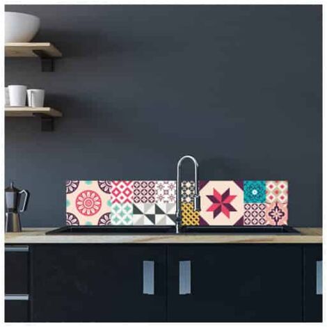 Crédence cuisine adhésive autocollante CRAZYCOLOR - 120 x 25 cm (1/4)