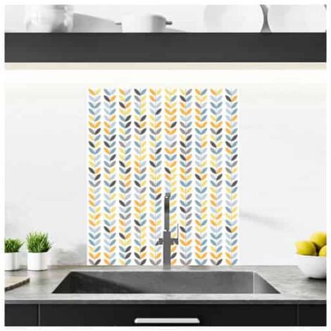 Crédence cuisine adhésive autocollante SCANDINAVE - 60 x 70 cm – Idéal fond de hotte (1/3)