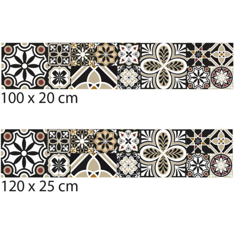 Crédence cuisine adhésive autocollante BROWNSHADE - 100 x 20 cm (1/4)