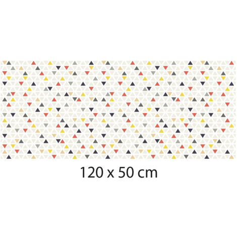 Crédence cuisine adhésive autocollante TRIANGLES - 120 x 50 cm (1/4)