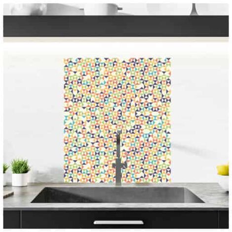 Crédence cuisine adhésive autocollante GEOMETRIC - 60 x 70 cm (1/3)
