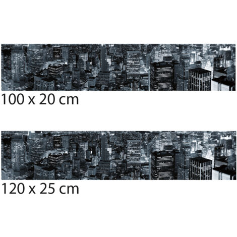 Crédence cuisine adhésive autocollante NEW YORK - 100 x 20 cm (1/4)