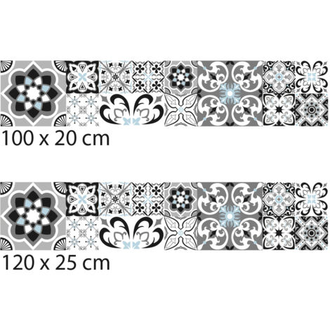 Crédence cuisine adhésive autocollante GREYBLUE - 100 x 20 cm (1/4)