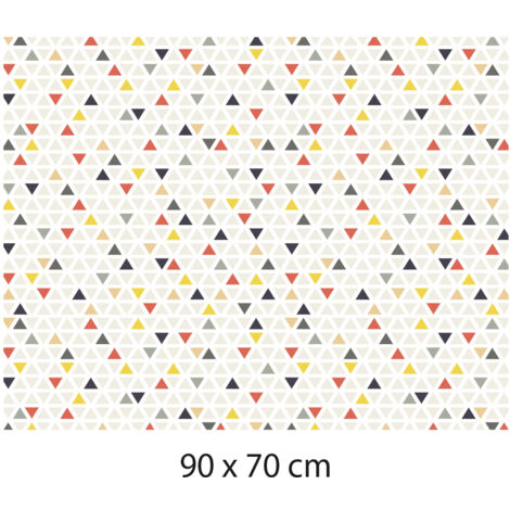 Crédence cuisine adhésive autocollante TRIANGLES - 90 x 70 cm – Idéal fond de hotte (1/3)