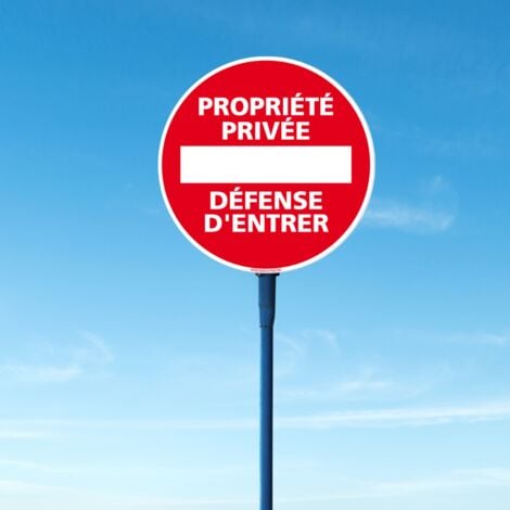 PROPRIETE PRIVEE DEFENSE D'ENTRER 30cmX20cm AUTOCOLLANT STICKER PB499 