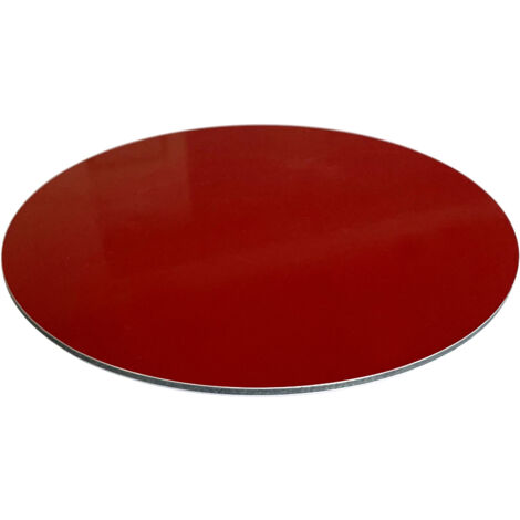 Panneau rond aluminium composite Bordeaux diamètre 550 mm – Épaisseur 3 mm – Usage déco ou pro, intérieur/extérieur