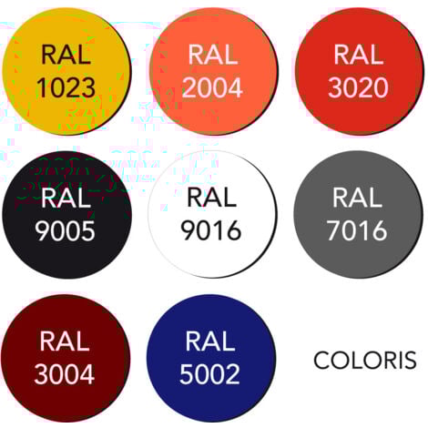 Panneau Composite Aluminium Couleur 3 mm Rond. Plaque alu ronde - Blanc - Diamètre 100 mm