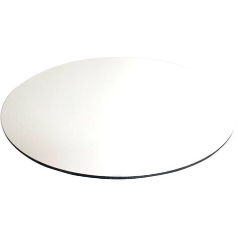Panneau Composite Aluminium Couleur 3 mm Rond. Plaque alu ronde - Blanc - Diamètre 900 mm