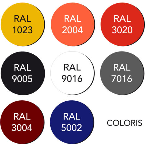 Panneau Composite Aluminium Couleur 3 mm Rond. Plaque alu ronde - Blanc - Diamètre 900 mm
