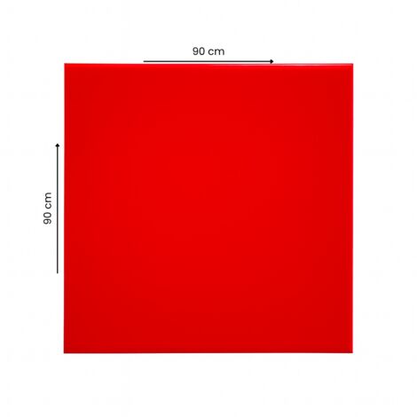 Plaque Plexiglas Rouge PMMA 3 mm – Verre Acrylique – 900x900 mm – Résistante et Découpable (1/5)
