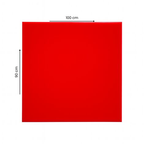 Plaque Plexiglas Rouge PMMA 3 mm – Verre Acrylique – 900x1000 mm – Résistante et Découpable (1/5)
