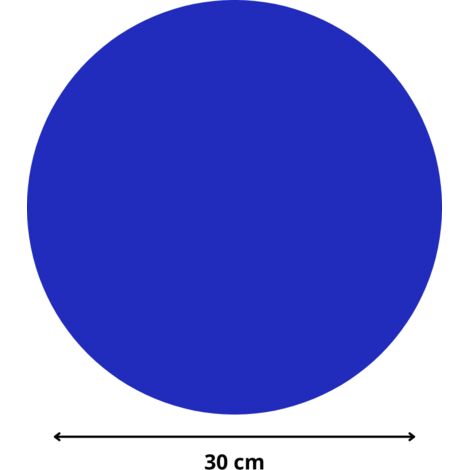 Rond verre acrylique bleu 3 mm - Diamètre 30 cm (300 mm) - Disque verre synthétique - Plaque PMMA XT - Plexiglass