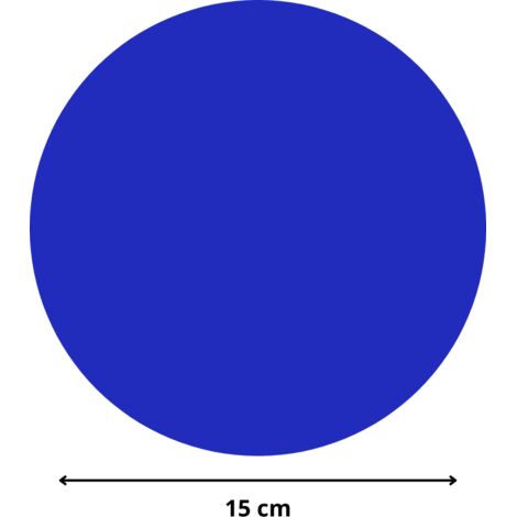 Rond verre acrylique bleu 3 mm - Diamètre 15 cm (150 mm) - Disque verre synthétique - Plaque PMMA XT - Plexiglass (1/5)
