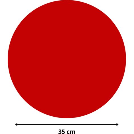 Rond verre acrylique rouge 3 mm - Diamètre 35 cm (350 mm) - Disque verre synthétique - Plaque PMMA XT - Plexiglass (1/5)