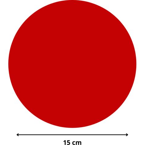 Rond verre acrylique rouge 3 mm - Diamètre 15 cm (150 mm) - Disque verre synthétique - Plaque PMMA XT - Plexiglass