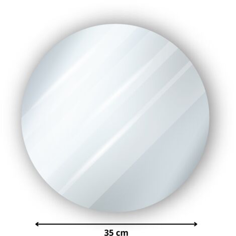 Rond verre acrylique miroir 3 mm - Diamètre 35 cm (350 mm) - Disque verre synthétique - Miroir rond - Plexiglass (1/4)