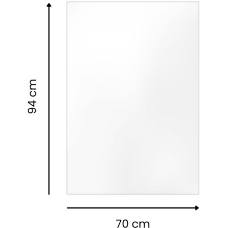 Plaque verre acrylique transparent 1,5 mm - 70x94 cm (700x940 mm) - Cadre verre synthétique à l'unité - Plaque PMMA XT - Plexiglass