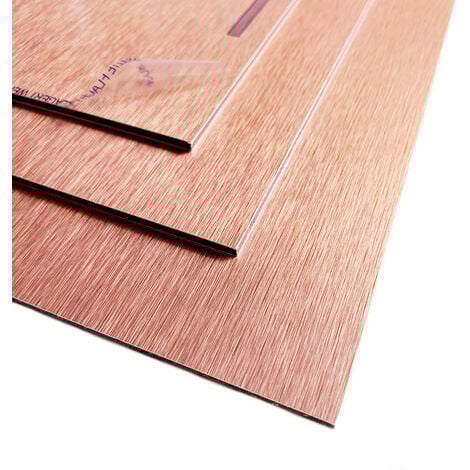Panneau Composite Aluminium Brossé Noir et Cuivre Reversible 3mm. Plaque alu avec au Centre un Polyéthylène (PVC) - 100 x 300 mm